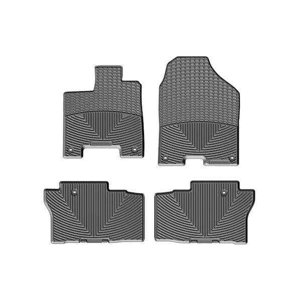 Weathertech Black, Front and Rear All Weather Floor Mats W363-W364 - main