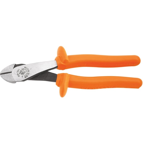 Klein Tools Diagonal Cutting Pliers, Angled Head, Short Jaw, 8-Inch D248-8 - main
