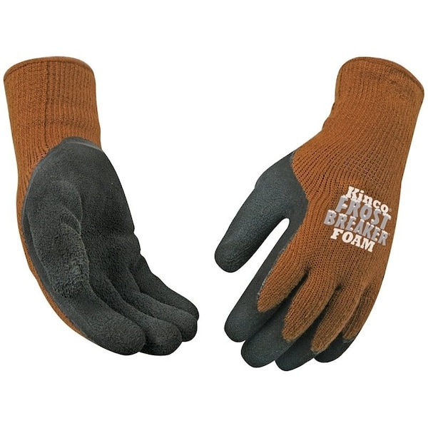 Frost Breaker HighDexterity Protective Gloves, Men's, S, 11 in L, Regular Thumb, Knit Wrist Cuff, Acrylic, Brown 1787-S - main