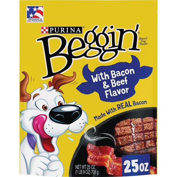 Purina Beggin Strips Bacon & Beef Flavor Chewy Dog Treat 25 Oz. 381085 - main