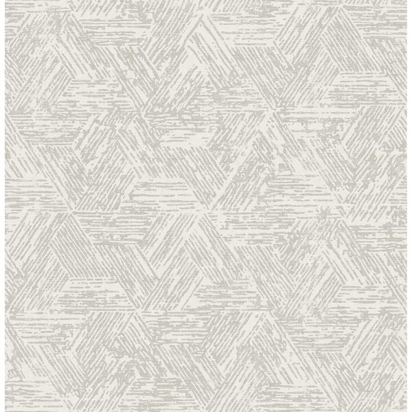 A-Street Prints Retreat Grey Quilted Geometric Wallpaper 4122-27034 - main