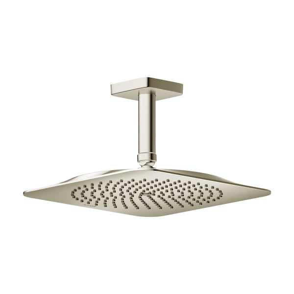 Axor Citterio C Showerhead 270 Square 1-Jet Ceiling Connection, 1.75 GPM in Polished Nickel 28797831 - main