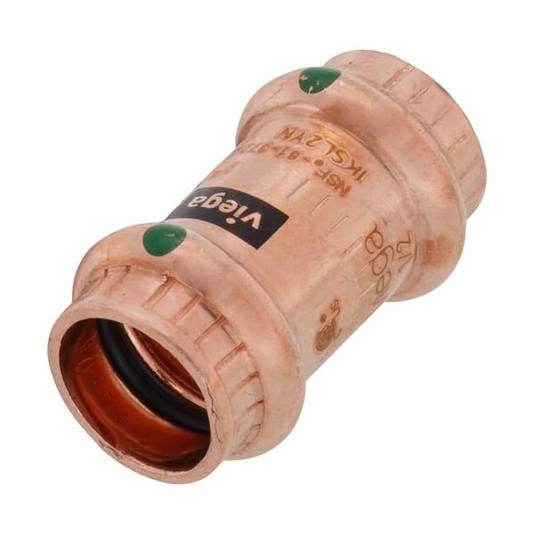 Viega ProPress couplingWith stop P1 0.5 P2 0.5 copper 78047 - main