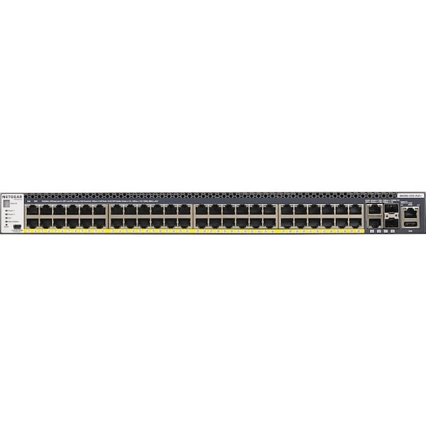 Netgear PROSAFE M4300-52G-POE+ STACKABLE L3 MANAGED SWITCH WITH 4 PORTS 10G AND 550W PSU GSM4352PA-100NES - main
