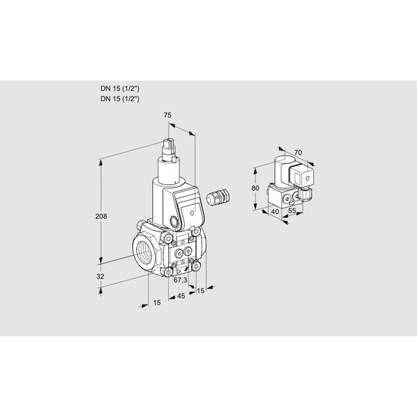 Honeywell Kromschroder VAS115R/LW KS88001194 - main