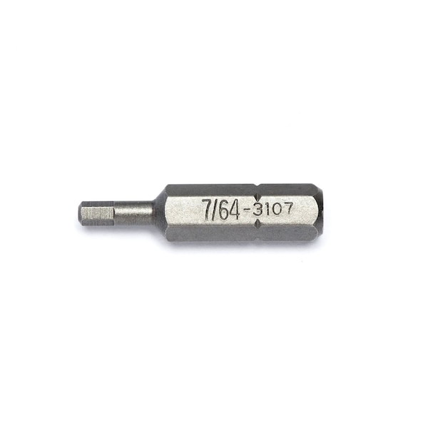 Genius Tools 1/4in Hex Shank, 7/64in Hex Screwdriver Bit 30mmL 3107 - main