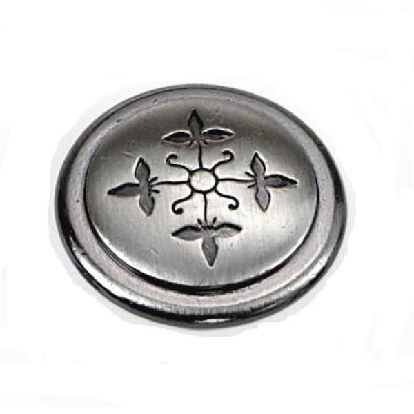 Grilltown 1.25 in. Cimarron Knob - Satin Nickel GR2490264 - main