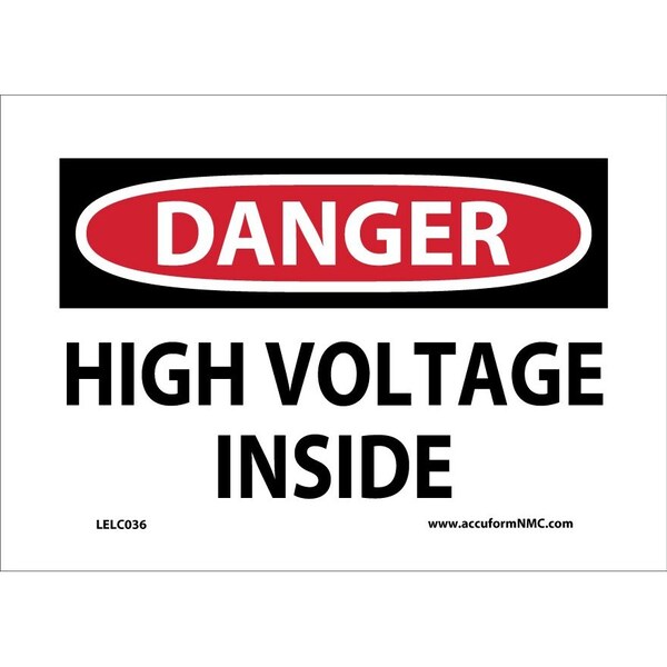 Accuform OSHA DANGER SAFETY LABEL HIGH LELC036XVE - main