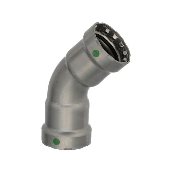 Viega MegaPress 45 elbow P1 1.25 P2 1.25 carbon steel zinc-nickel coating 25245 - main