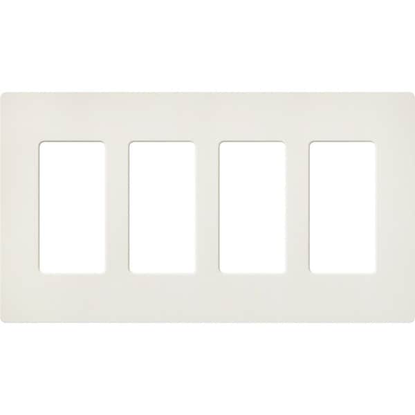 Lutron Designer Wall Plates, Number of Gangs: 4 Satin Finish, Biscuit SC-4-BI - main