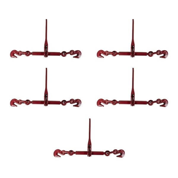 Mytee Products 3/8in-1/2in Heavy Duty Ratchet Binder w/ Grab Hooks 9,200 # WLL, 5PK CBRS38x5 - main
