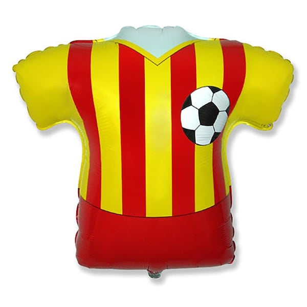 Loonballoon Soccer theme Balloons, 26 inch SOCCER FOOTBALL SHIRT LOON-LAB- LAB355-FM - main
