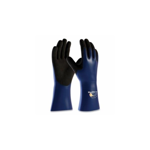 Pip MaxiDry Plus, Nitrile Coated Hi-Performance Gloves, Large, Blue/Black, 12PK 112-56-530/L - main