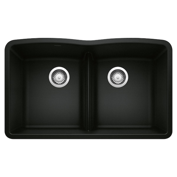 Blanco Diamond Equal Double Low Divide, Coal Black 442914 - main