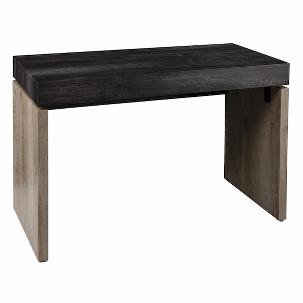 Homeroots 45" Black and Brown Writing Desk 402075 - main