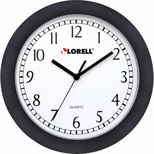 Lorell CLOCK, WALL, PROFILE, 9", BK LLR60987 - main