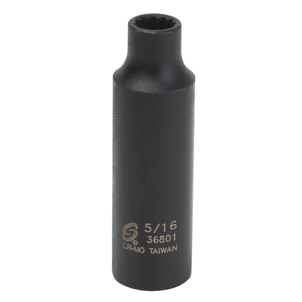 Sunex 3/8 in Drive 5/16 in 12-Point Deep Impact Socket 36801 - main
