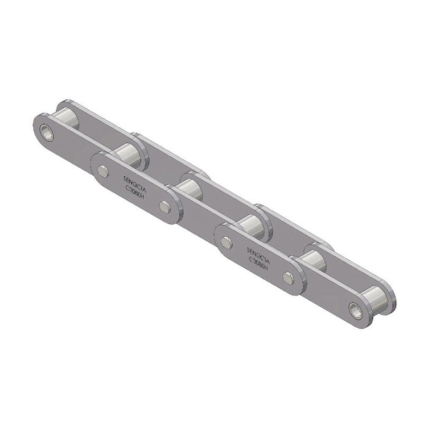 Senqcia Inspire Series SBR Conveyor Series Double Pitch Riveted Standard , 10 ft OAL, 2 P, 5/8 Dia x 5/8 W C2080RB - main