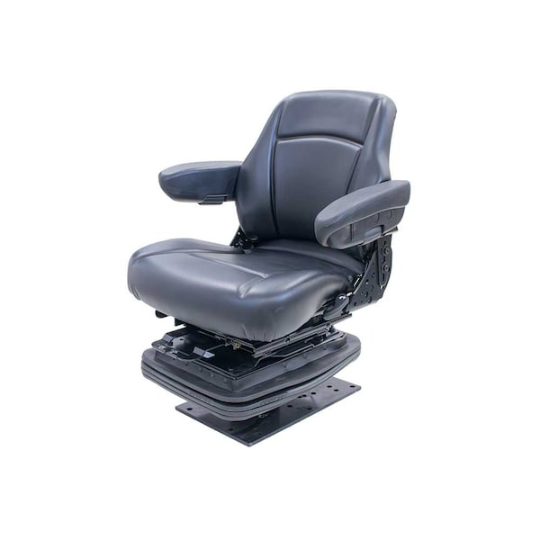 Uni Pro 535 Air Suspension Seat, 12-Volt, Black Vinyl 8185 - main