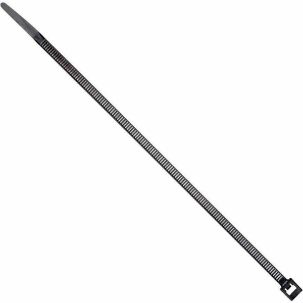 Dottie Cable Tie, 14-1/2 in L, 4.02 in Max Bundle Dia., Black, Nylon 6/6, 50 lb Strength, 100 PK DT14B - main