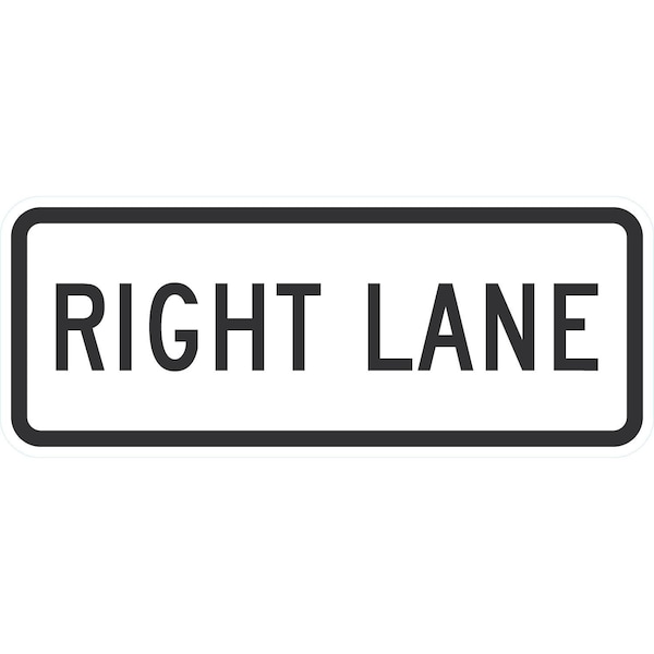Lyle R3-5FP, Right Lane, 30x12, High Intensity Prismatic, White G-14679-HI_30x12 - main