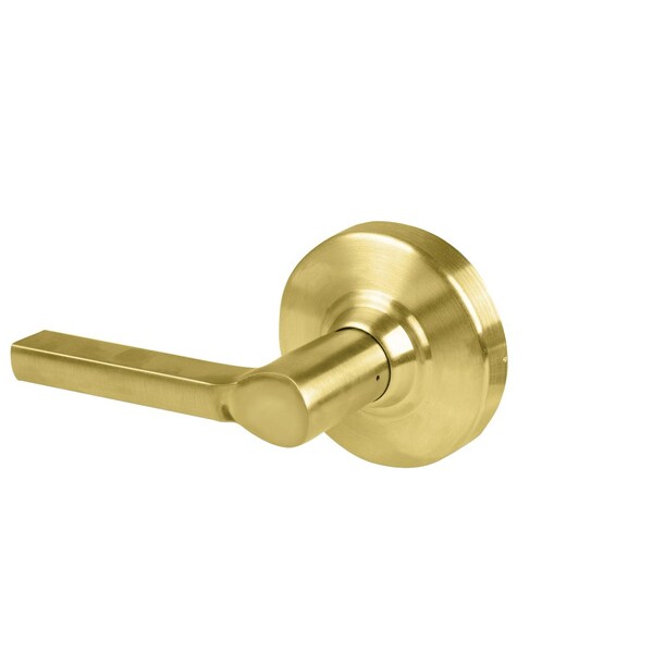 Schlage Grade 1 Single Dummy Trim, Latitude Lever, Non-Keyed, Satin Brass Finish, Non-Handed ND170 LAT 606 - main