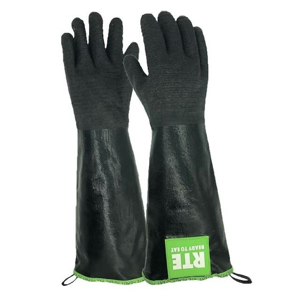 Oil Shield 18 in High Temp Neoprene Gloves, Ready To Eat Label, 450 Degree Temp Rating, Size Small 99185RTE-S - main