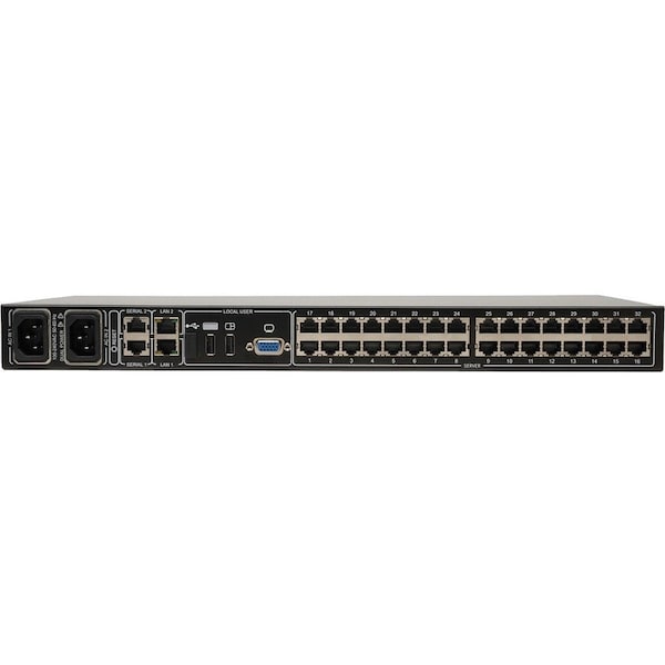 Tripp Lite KVM, 32-Port, Cat 5, IP, 4+1, 16 Dongles, 1U B072-032-IP4-K - main