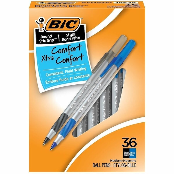 Bic Assorted, Ball Point Pen, 1.2mm, PK36 GSMG361-AST - main