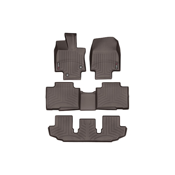Weathertech Cocoa, Front, rear, and rear Floorliners 471609-1-2-3 - main