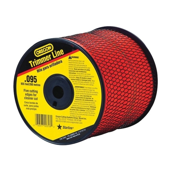 Oregon Trimmer Line, 0095 in Dia, 855 ft L, CoPolymer 619776/37601 - main