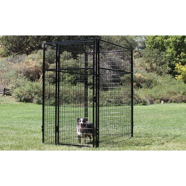 K9 Kennel Store 4ft X 6ft Basic 7ft Tall Wire Kennel Powder Coated B7T4X6FK - main