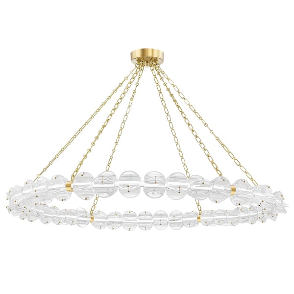Hudson Valley Lighting Lindley 1 Light Chandelier 54.5 In. Aged Brass 1955-AGB - main
