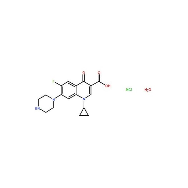 Ak Scientific Ciprofloxacin HCl monohydrate, USP (5g), CAS 86393-32-0 I425-5g - main