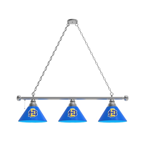 Holland Bar Stool Co South Dakota State 3 Shade Billiard Light, Chrome Fixture BL3CHSDakSt - main