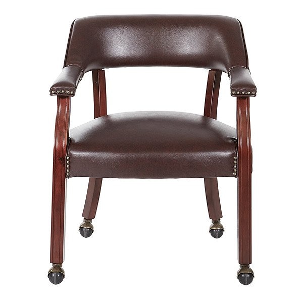 Office Star Collection: Traditional Traditional Guest Chair, Ox Blood Seat, Ox Blood Back, 24 1/2" W 23-1/2" L TV231-JT4 - main