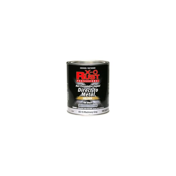 True Value Premium Ant-Rust Oil-Base Enamel, Machinery Gray Gloss, 1-Qt. XO15-QT - main