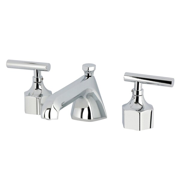 Kingston Brass Widespread Bathroom Faucet with Brass Pop-Up, Polished Chrome KZ4461CML - main
