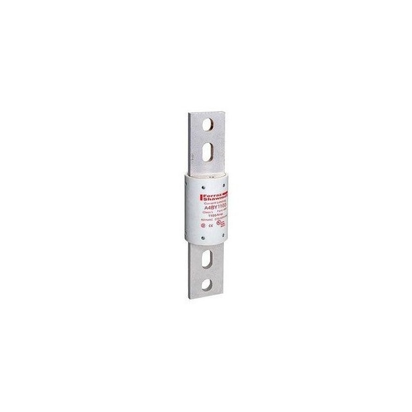 Ferraz Shawmut 2.5in x 10.75in, 600 VAC/300 VDC, 1100 A, 200 kA AC/100 kA DC Interrupt, GMG Body, Silver A4BY1100 - main