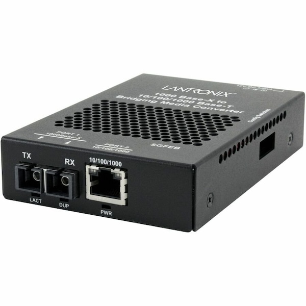 Transition Networks 10/100/1000B-T TO 1000BASE-X SM SC 10K WITH NA PWR SUPPLY SGFEB1014-130-NA - main