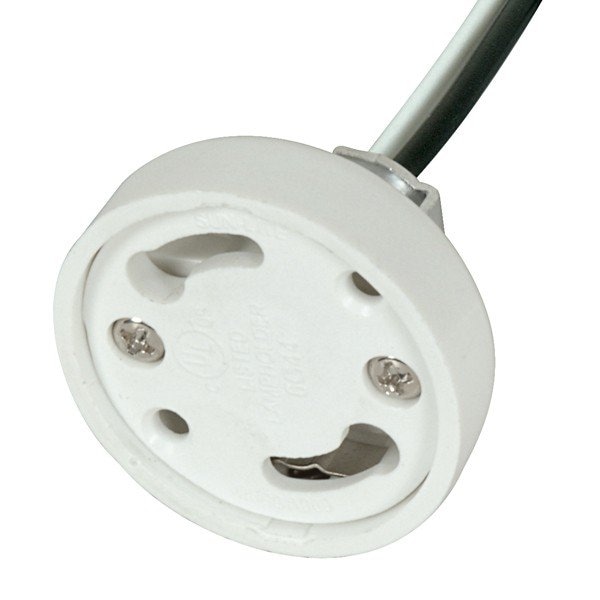 Satco CFL Self Ballast For GU24 60in 18 AWM 105C Leads U-Channel 1/8 IP Hickey 1-1/4in Height 80/2594 - main