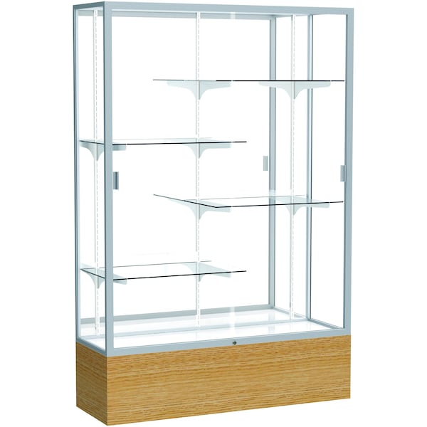 Ghent Floor Display Case 48x72x16, Mirror, Satin 2074MB-SN-AK - main