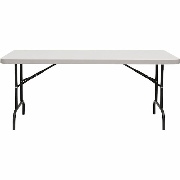 Iceberg IndestrucTable Commercial Folding Table, Platinum Granite Top, 30 in W x 60 in L x 29 in H 65513 - main