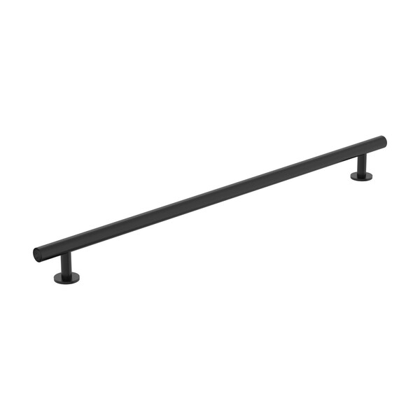 Amerock Radius 12-5/8 inch 320mm Center-to-Center Matte Black Cabinet Pull BP37391FB - main