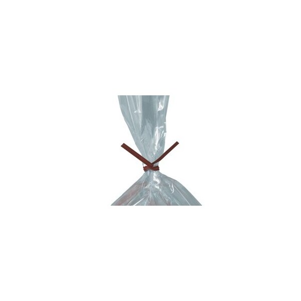 Bubblefast 2000-9 x 5/32'' Red Paper Twist Ties, 2000PK BFPBT9R - main