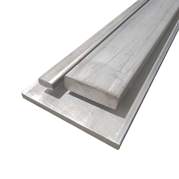 Online Metal Supply 3/8 in x 2-1/2 in x 7 in, 304 Stainless Steel Plate Flat Bar, HRAP 304PLATEFBT0.375W2.5L7.1 - main