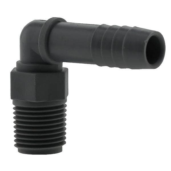 Westlake Pipe & Fittings Boshart Industries 1/2 in. Insert in. X 1/2 in. D MPT Polypropylene 90 Degree Elbow 1 pk UPPME-05 - main