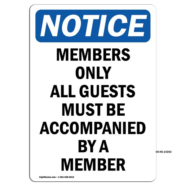 Signmission Portrait, 14 Inch X 10 Inch, Plastic Sign OS-NS-P-1014-V-14202 - main