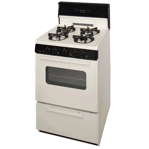 Premier Gas Range, Electronic Spark, 4 Sealed Burners, 24 inW x 46 inH x 26 inD, 2.42 cu. ft. Oven, Biscuit 805777 - main