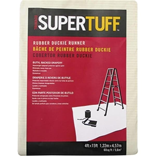 Trimaco 80208 Rubber Duckie Drapery Drop Cloth 4 x 15 ft. 47034802088 - main